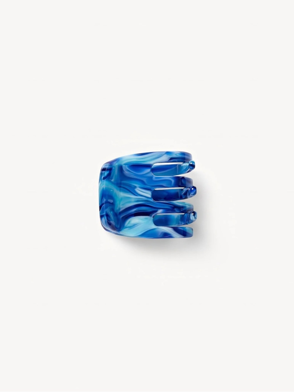 Machete Blue Swirl Hair Mini Claw Clip in Capri- Women’s Accessory